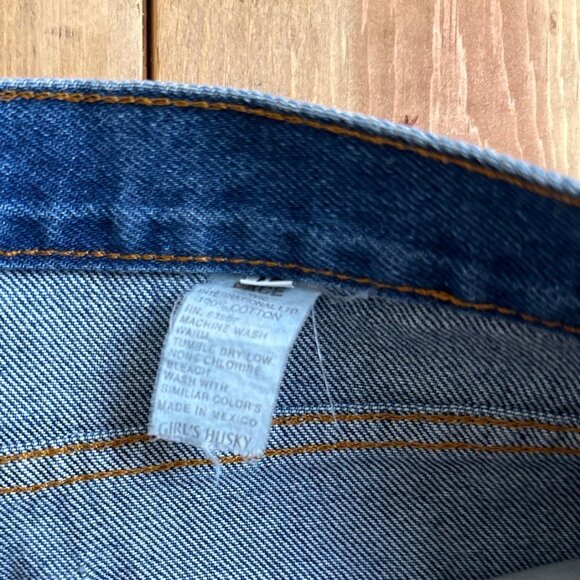 Vintage Pace Jeans Girls Husky 14 Lizards Flowers Artist - Picture 10 of 10